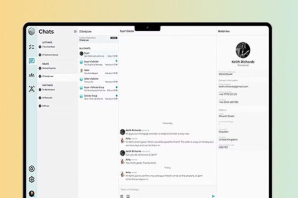 Screen showing an email inbox