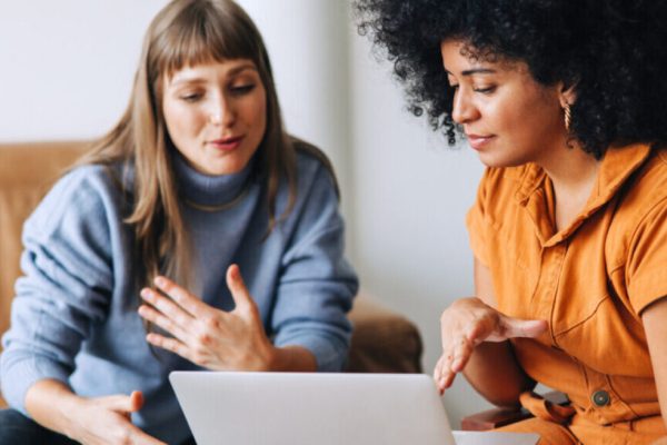 real estate agents working in the office