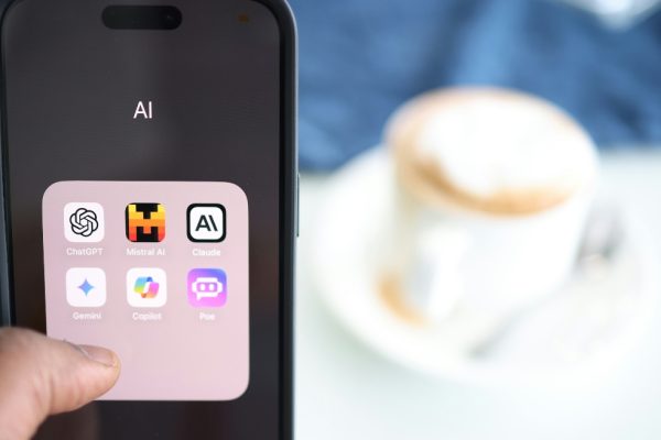 Person scrolling through apps on their phone