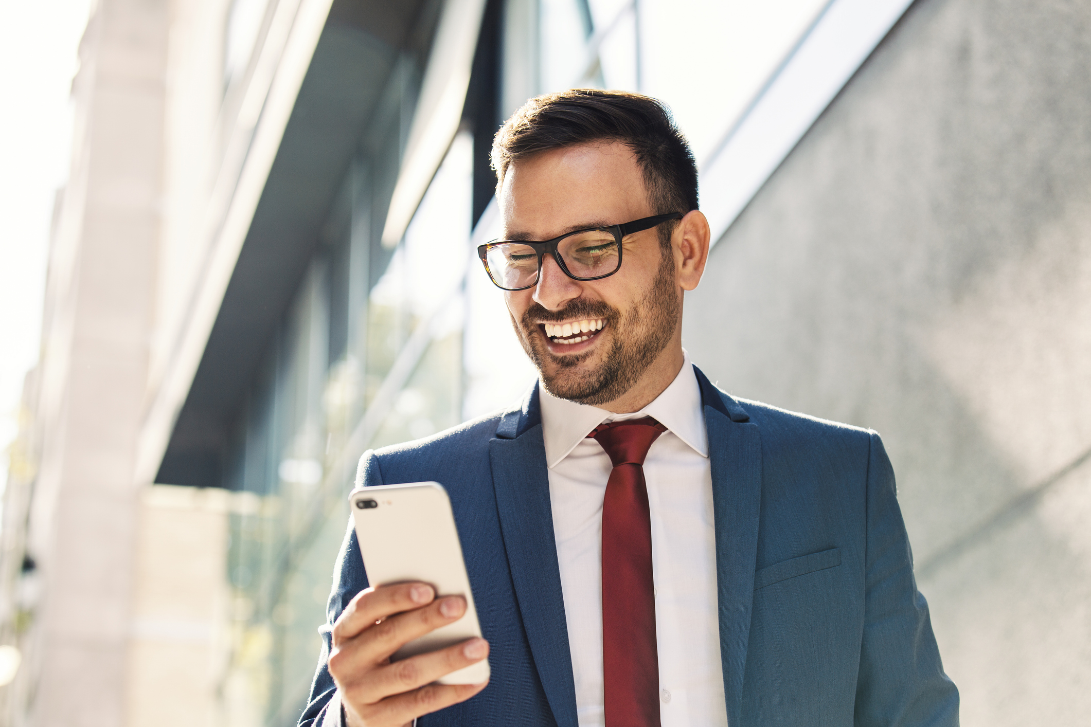 Businessman Using Phone